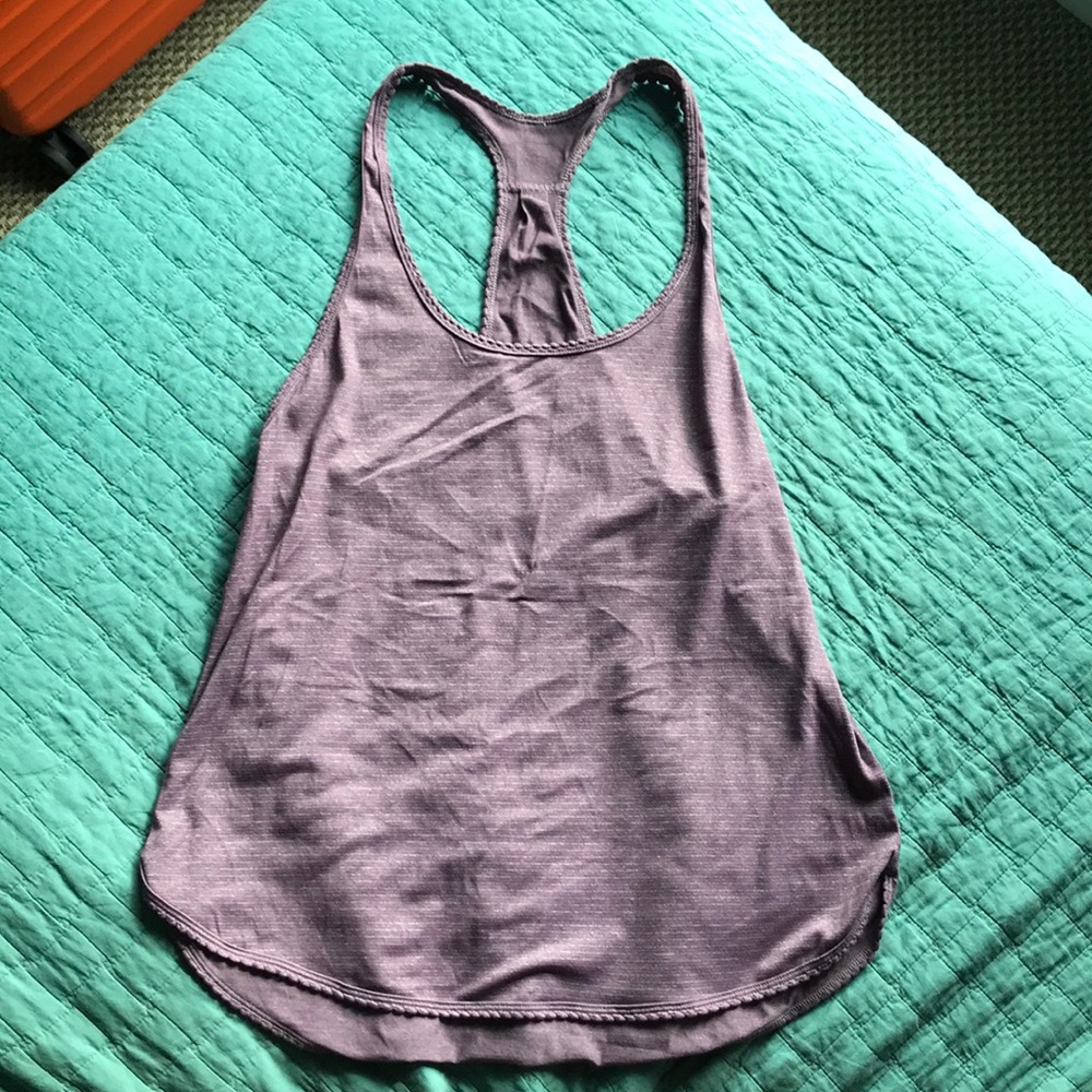Purple lululemon racerback tank